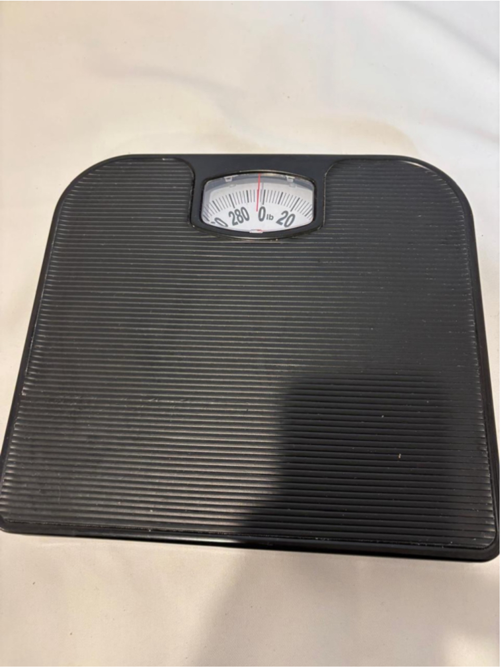 Mainstays Analog Bathroom Scale Black 300 lb Mechanical Dial BR2016STBK #C137